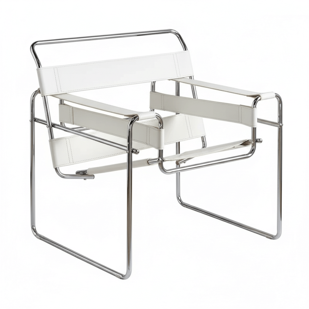 เก้าอี้อเนกประสงค์ RENITA HOME รุ่น KEVIN CHAIR สีขาว โครงเหล็ก เบาะหนัง PU_0